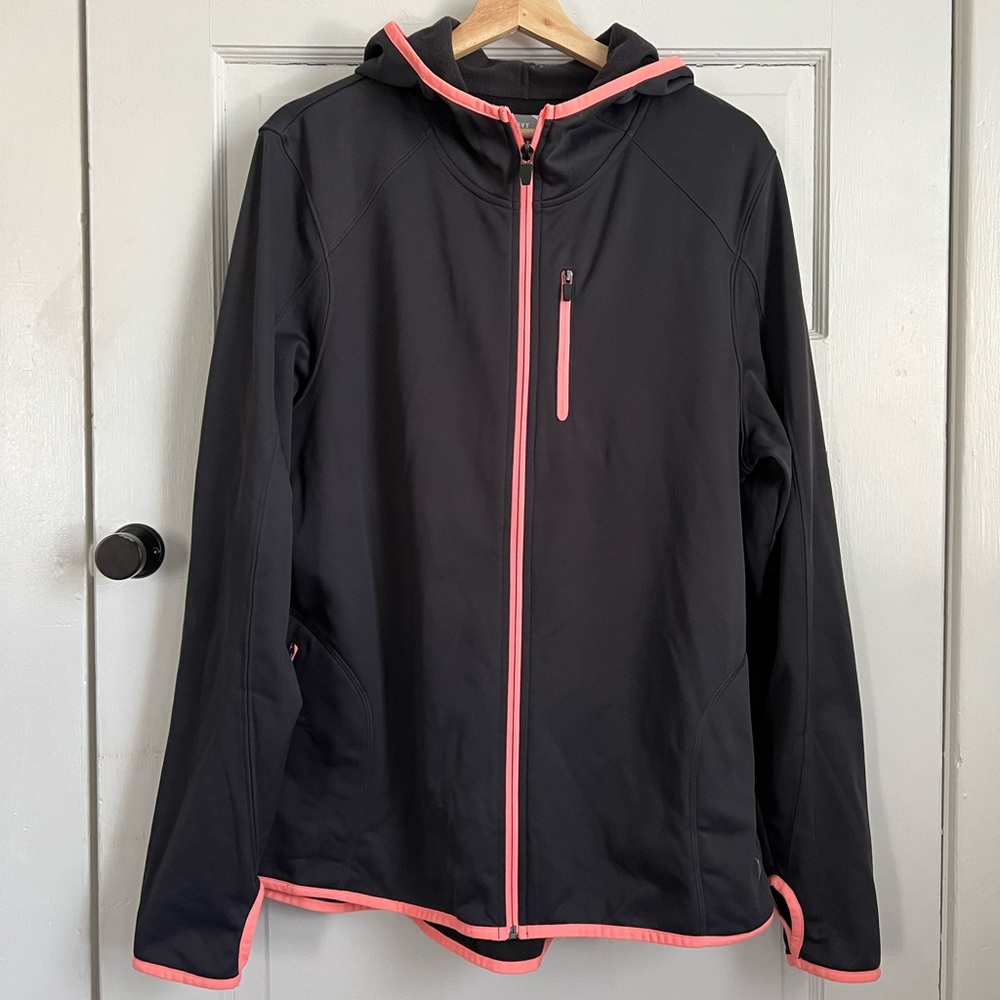 Grey Athletic Jacket with Hood